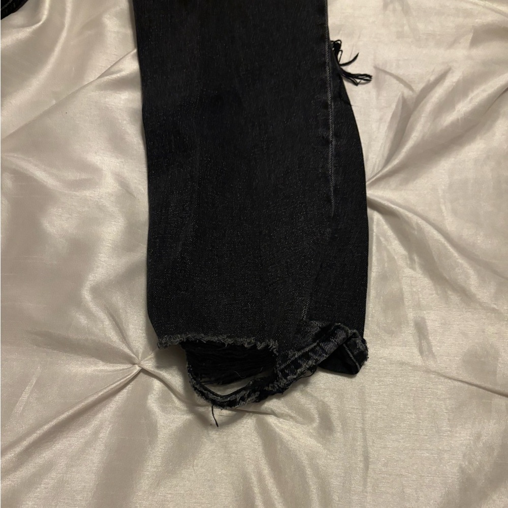 Abercrombie & Fitch Black Distressed Jeans size 27(4) - Picture 7 of 10